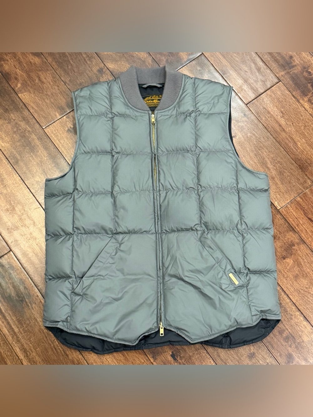 Eddie Bauer x JJJJound Down Vest Men’s M Gray Expedition Outfitter Goose Down